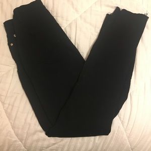 High rise black skinny jeans